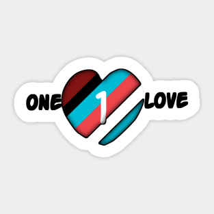 One love Sticker